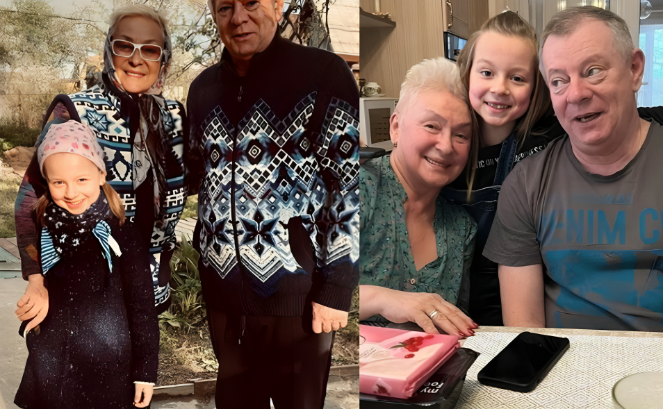 Вадим с женой и внучкой