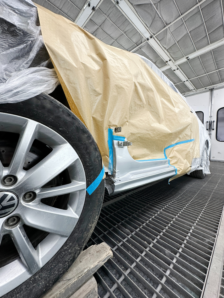 Локальный окрас порога