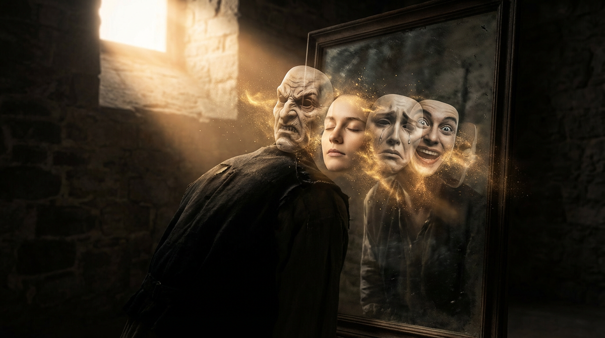 Лучше посмотреть в горькую правду о себе и трансформировать её, чем убегать всю жизнь от своих масок, считая, что "всё нормально". 