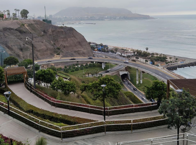 Лима, вид из парка Малкеон, мое фото