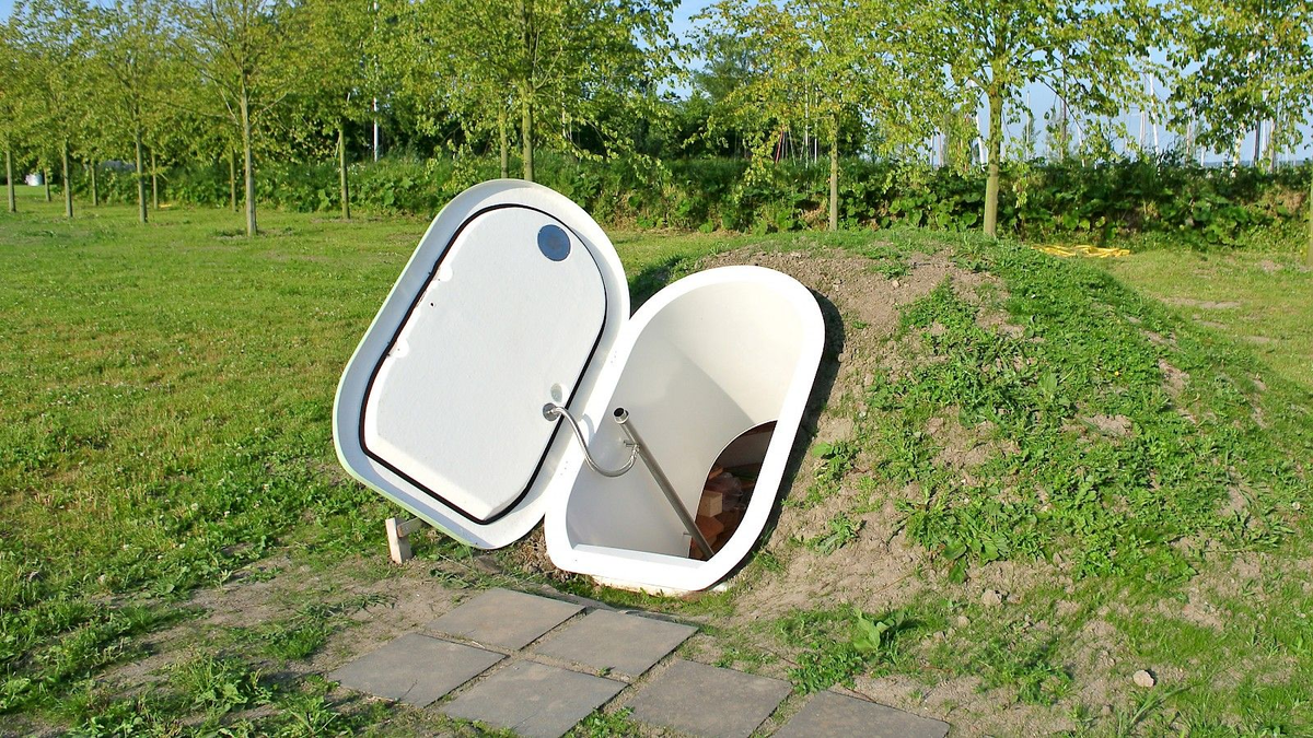 А это уже европейский вариант - погреб из пластика