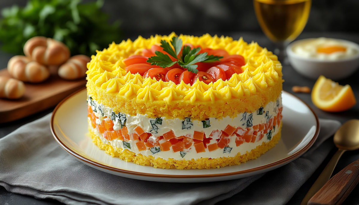 Знаменитый салат из СССР "Мимоза"