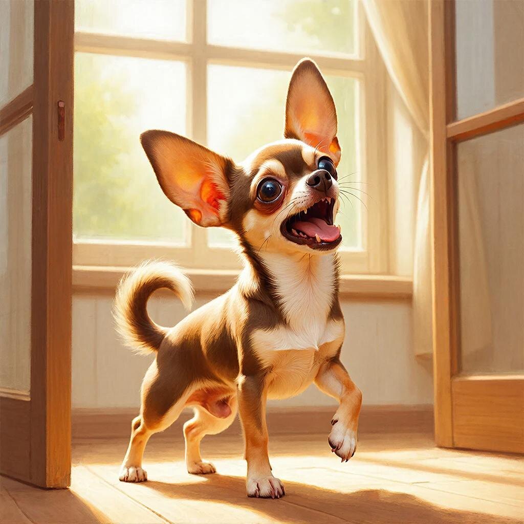 История о том, как чихуахуа Тихон чуть не довел соседей до нервного срыва. К счастью, мы нашли лайфхаки, которые работают. Теперь спим до 9, а соседка печет нам пироги.