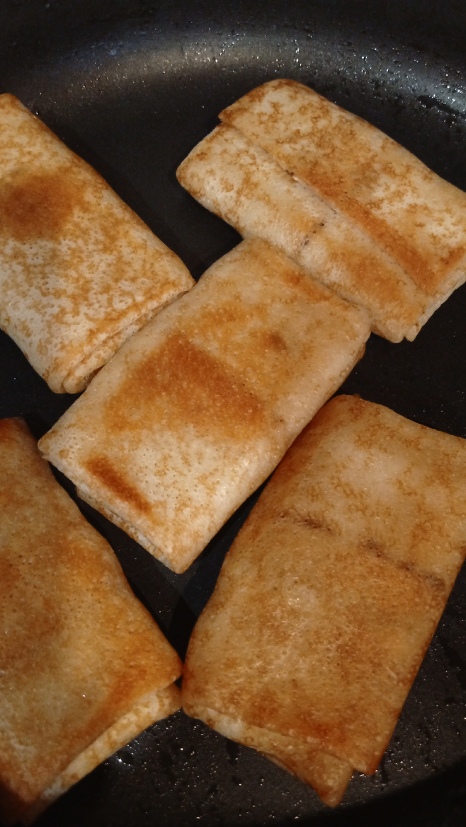 Блинчики . Фото автора.