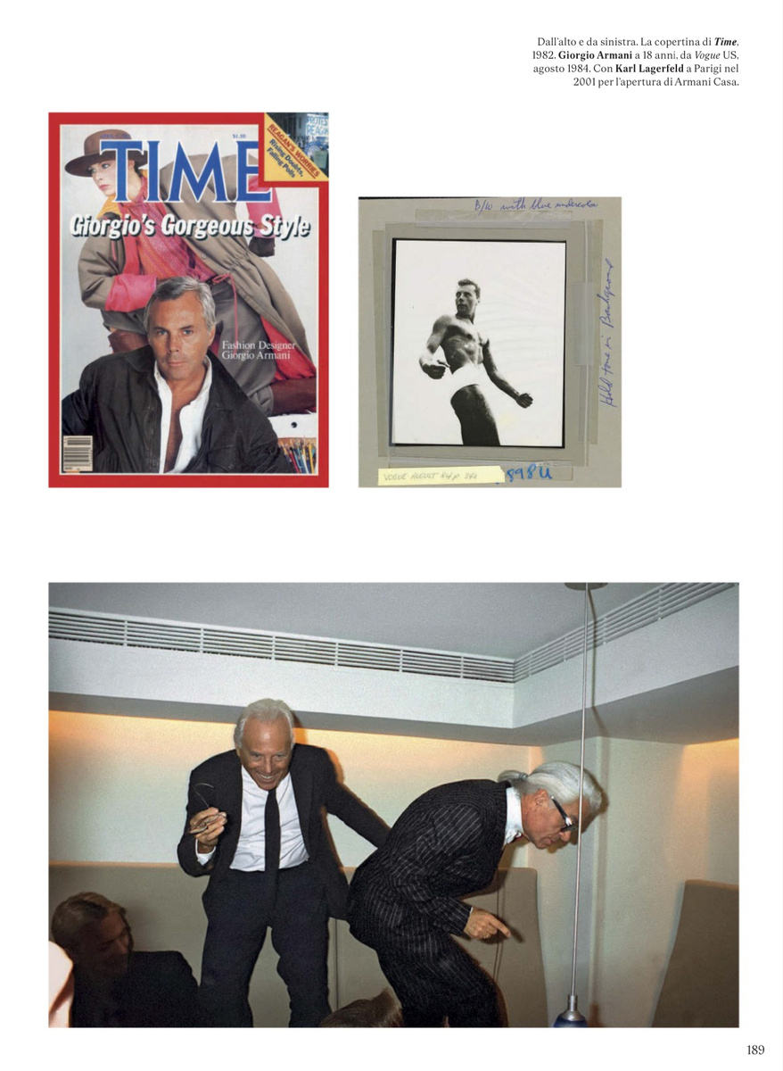 VOGUE Italia / October 2025. Фотография Армани в молодости