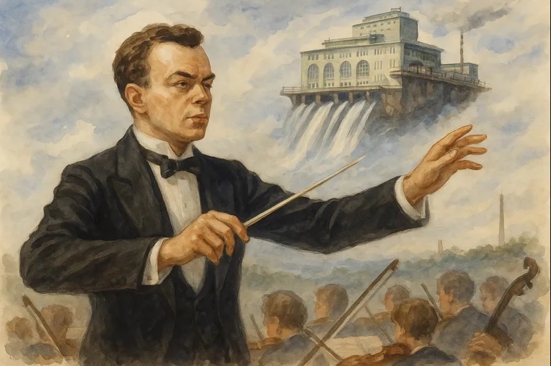 Забытый музыкант и яркий звука цвет