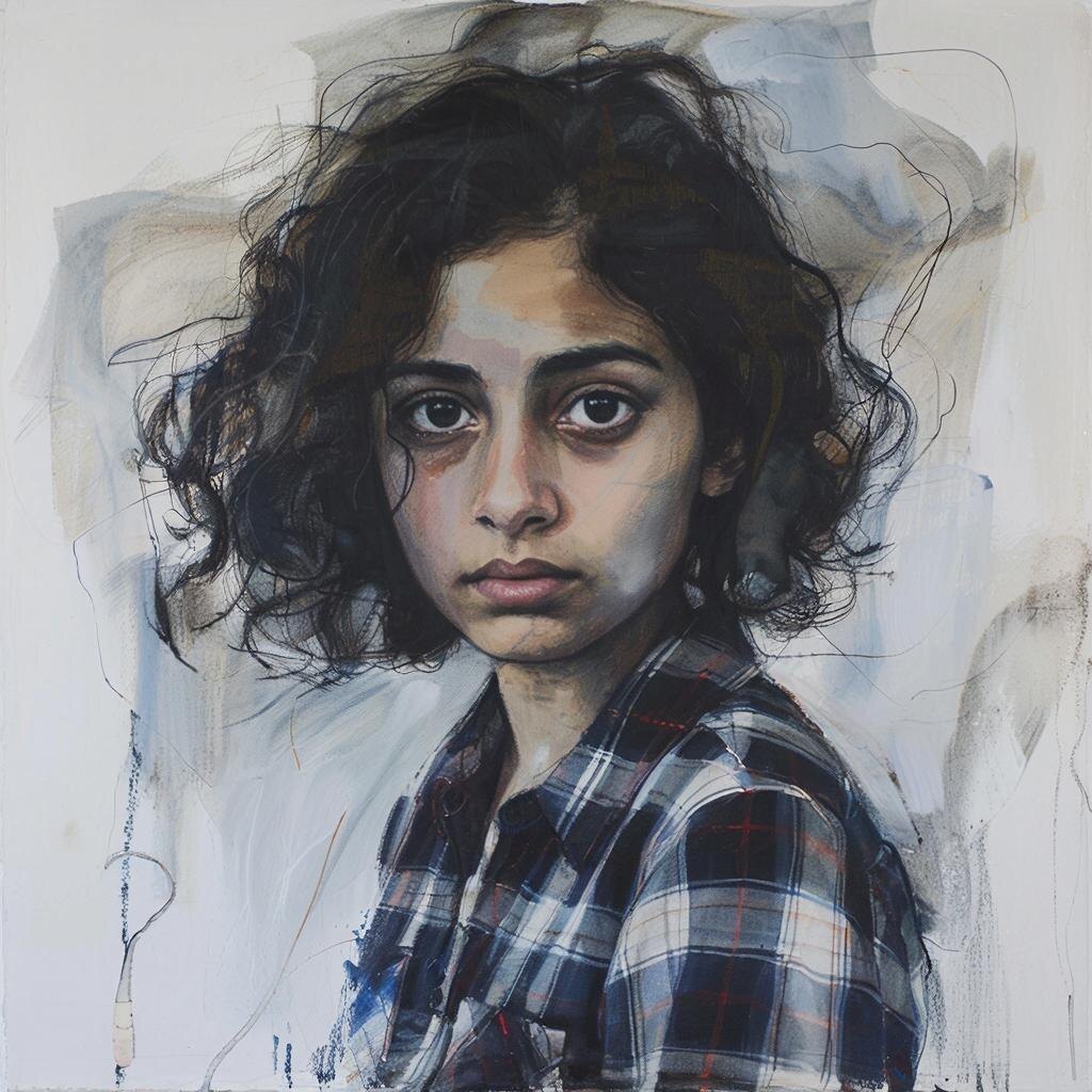 Это абстрактный рисунок ИИ