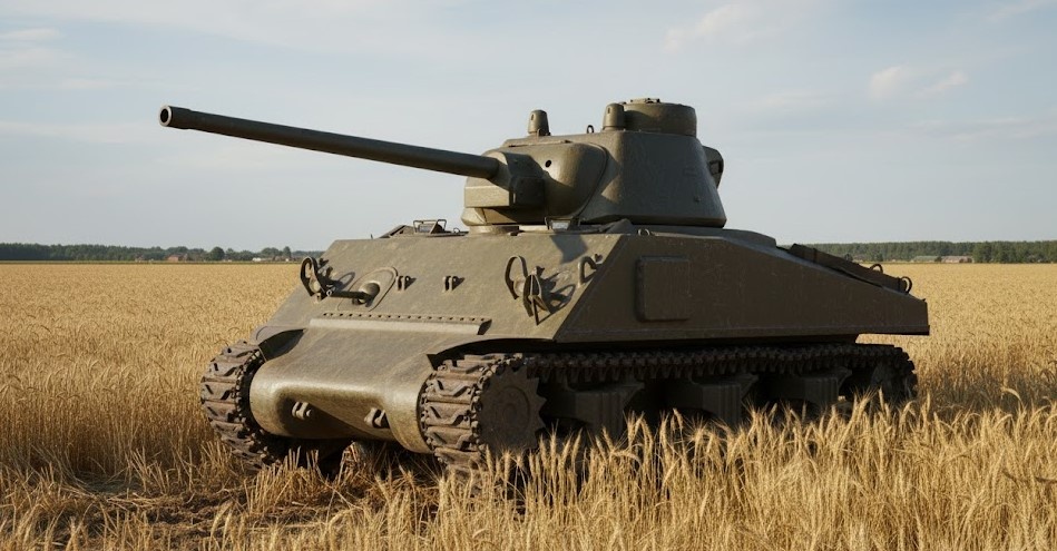 «Шерман» с башней Т-34-85 (художественная реконструкция)