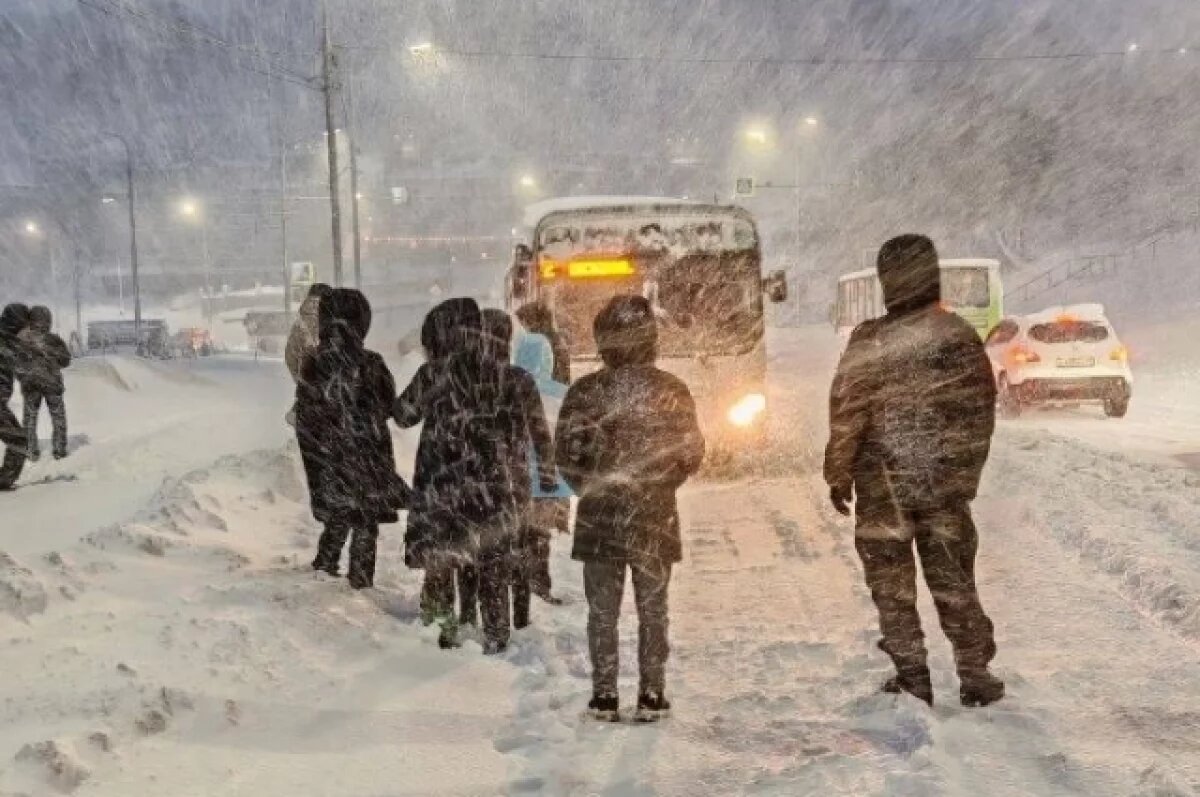    Столицу Камчатки закрыли для крупногабаритного транспорта из-за циклона