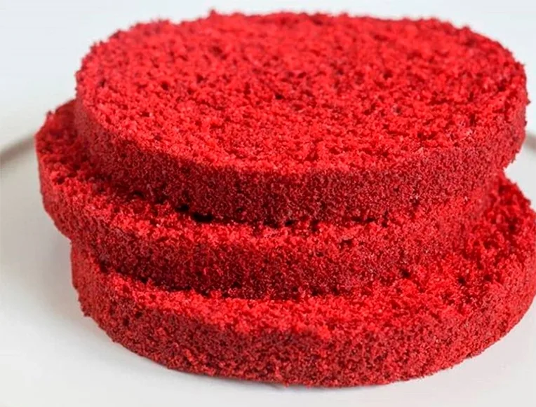 бисквит красный