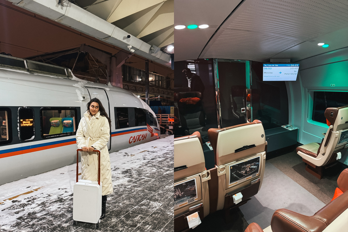 Места «Комфорт» в Сапсане из Москвы в Питер