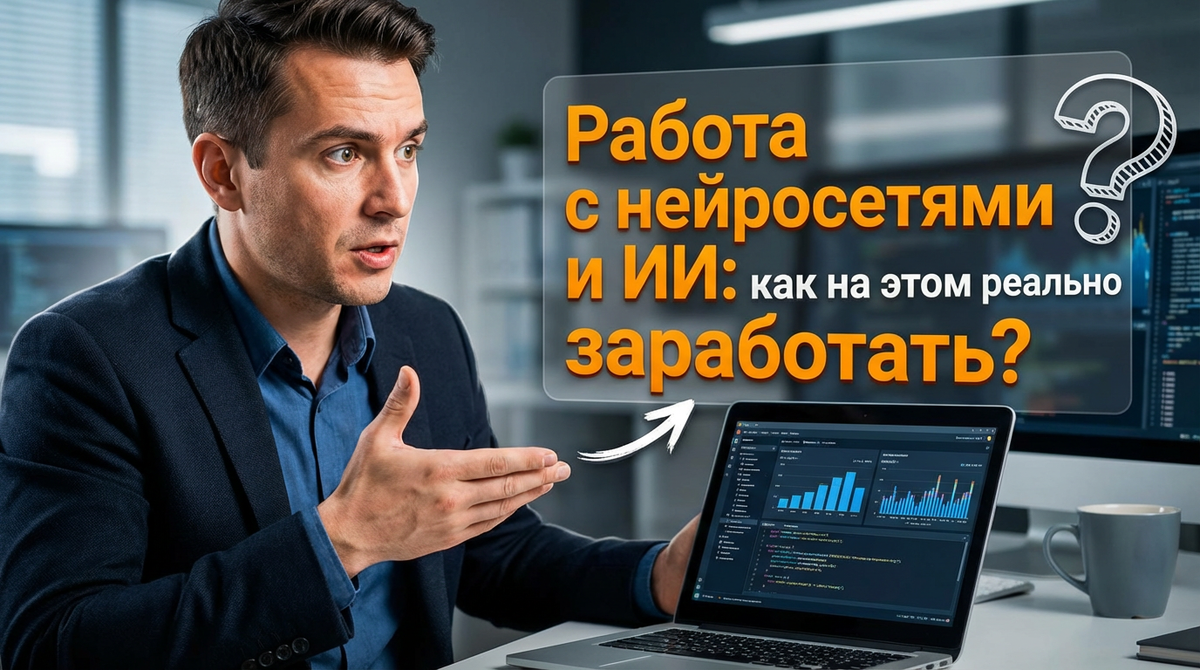 Работа с нейросетями и ИИ: как на этом реально заработать
