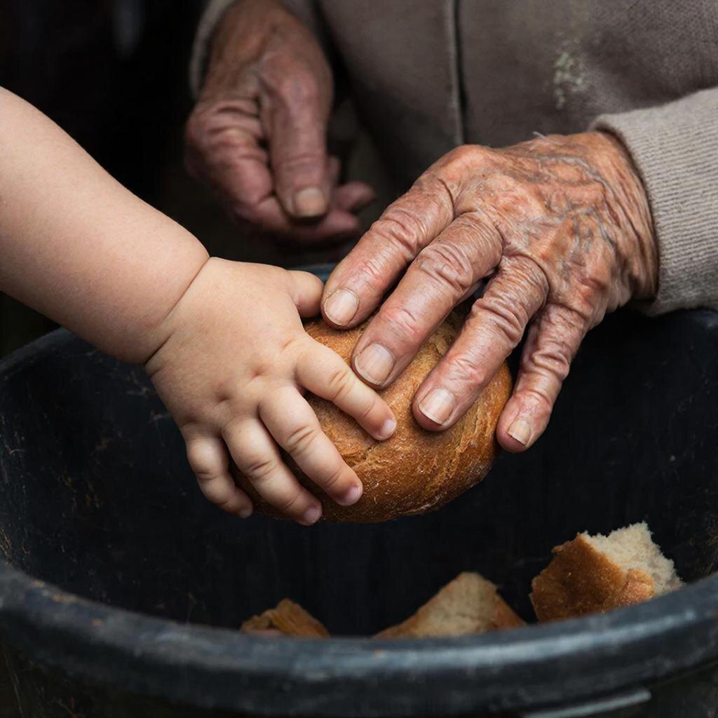 Старые люди знали: выбросишь хлеб — выбросишь и удачу.