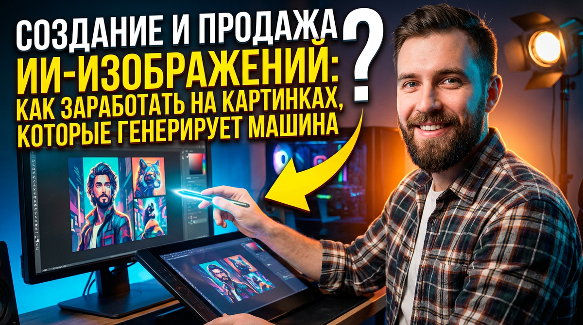 ИИ рисует, вы зарабатываете