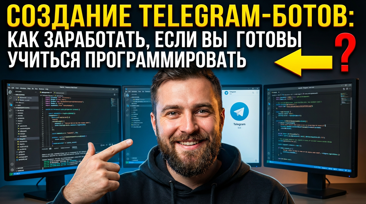 Создание Telegram-ботов: как заработать, если вы готовы учиться программировать