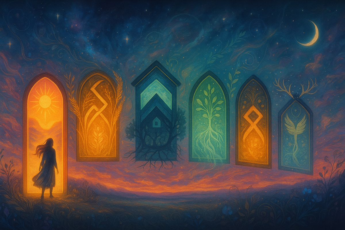 Семь дверей судьбы и рунический расклад на неделю: магия рун, гадание и предсказание важных перемен для вашей жизни