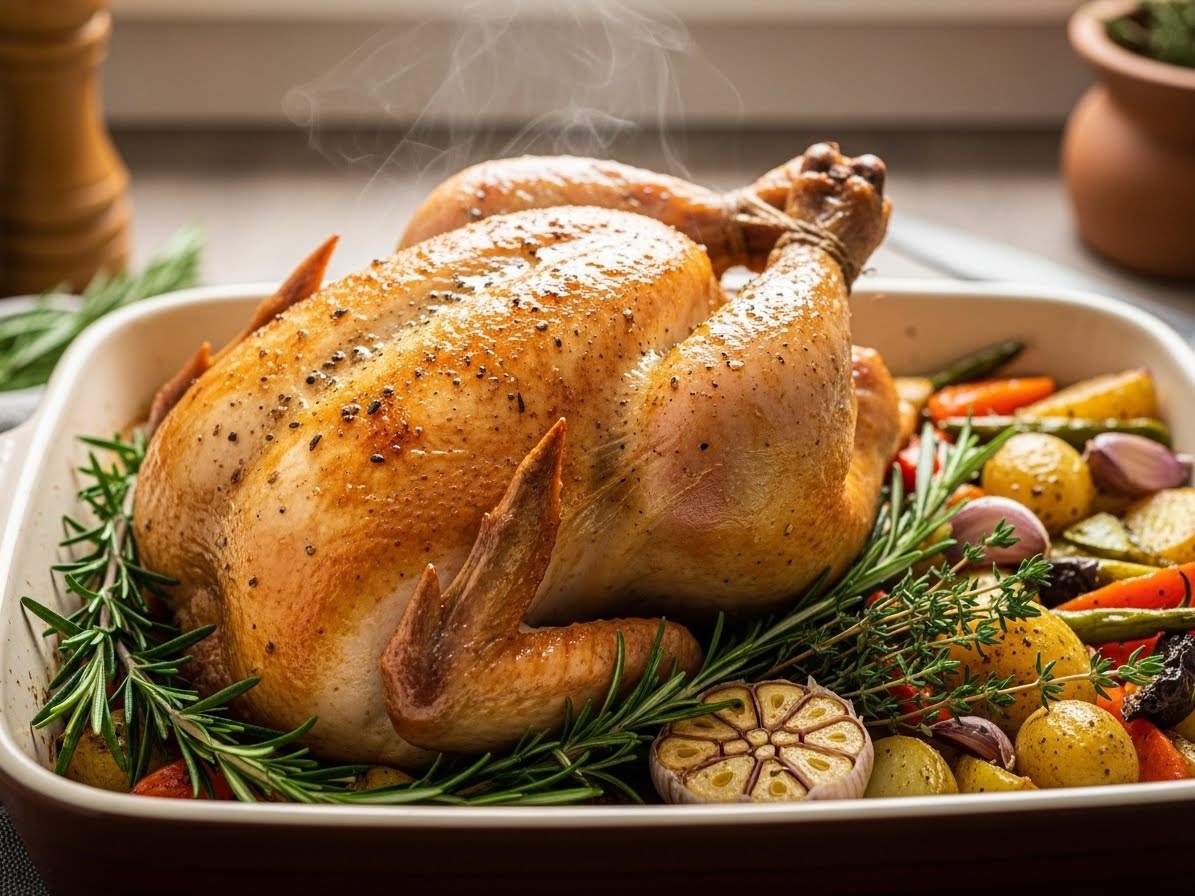 Запеченная курица