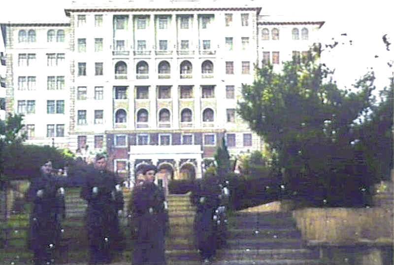 Военный патруль на улицах Баку, 1942