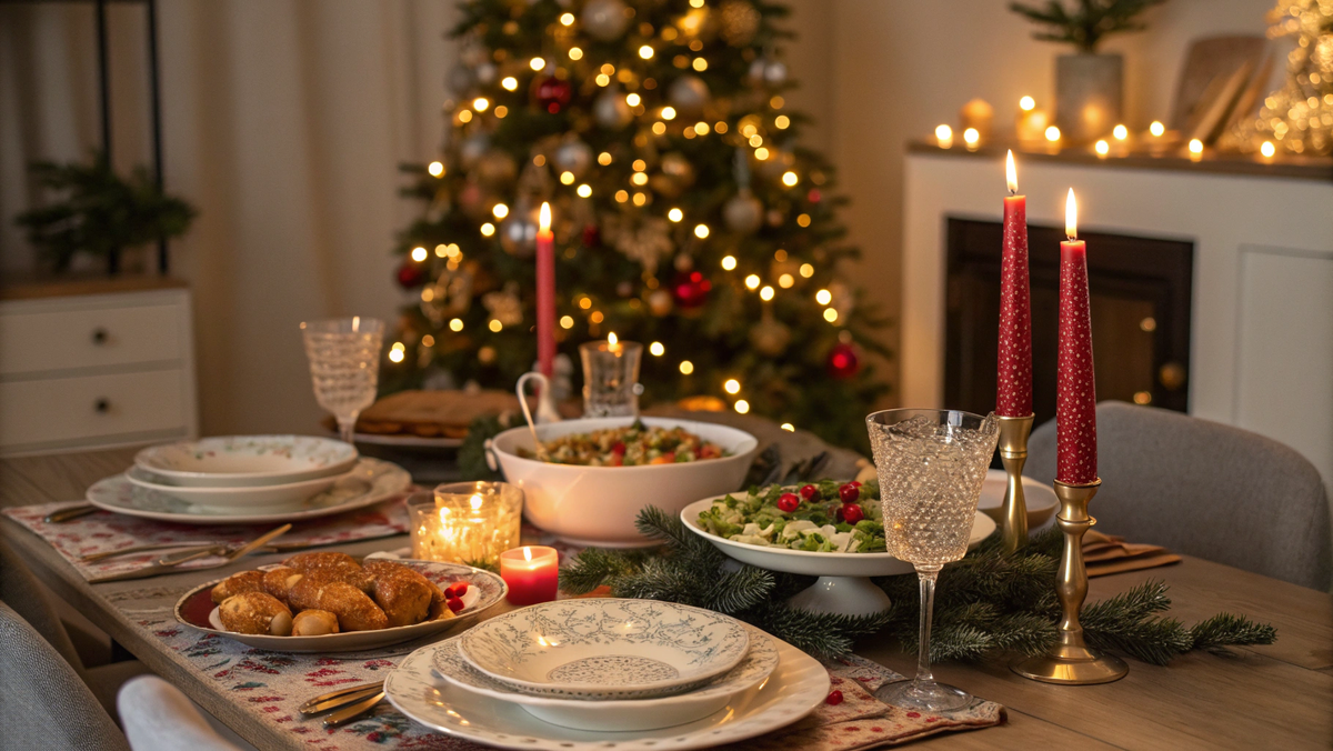 Новогодний праздничный стол