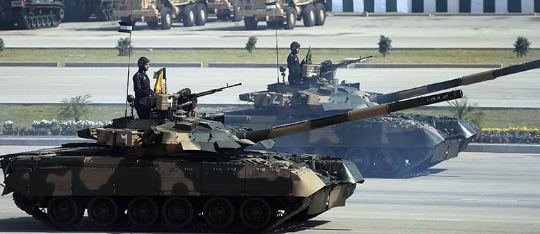 Танки на параде 23 марта