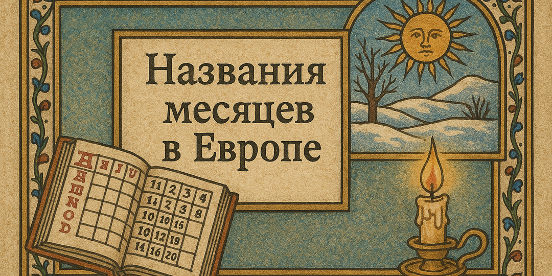 Названия месяцев в европейских языках