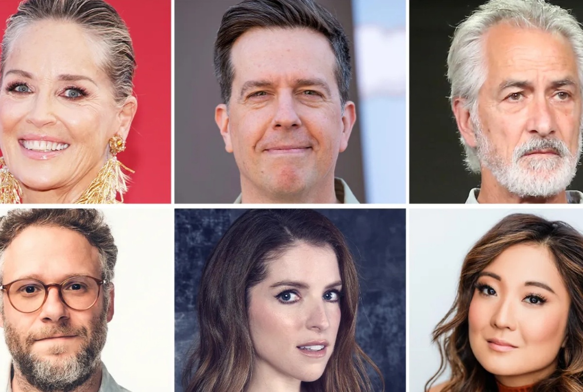 Шэрон Стоун, Эд Хелмс, Дэвид Стрэтэйрн, Сет Роген, Анна Кендрик, Эшли ПакИсточник: Getty Images/AP/Michael Buckner/Shayan Asgharnia (Deadline)