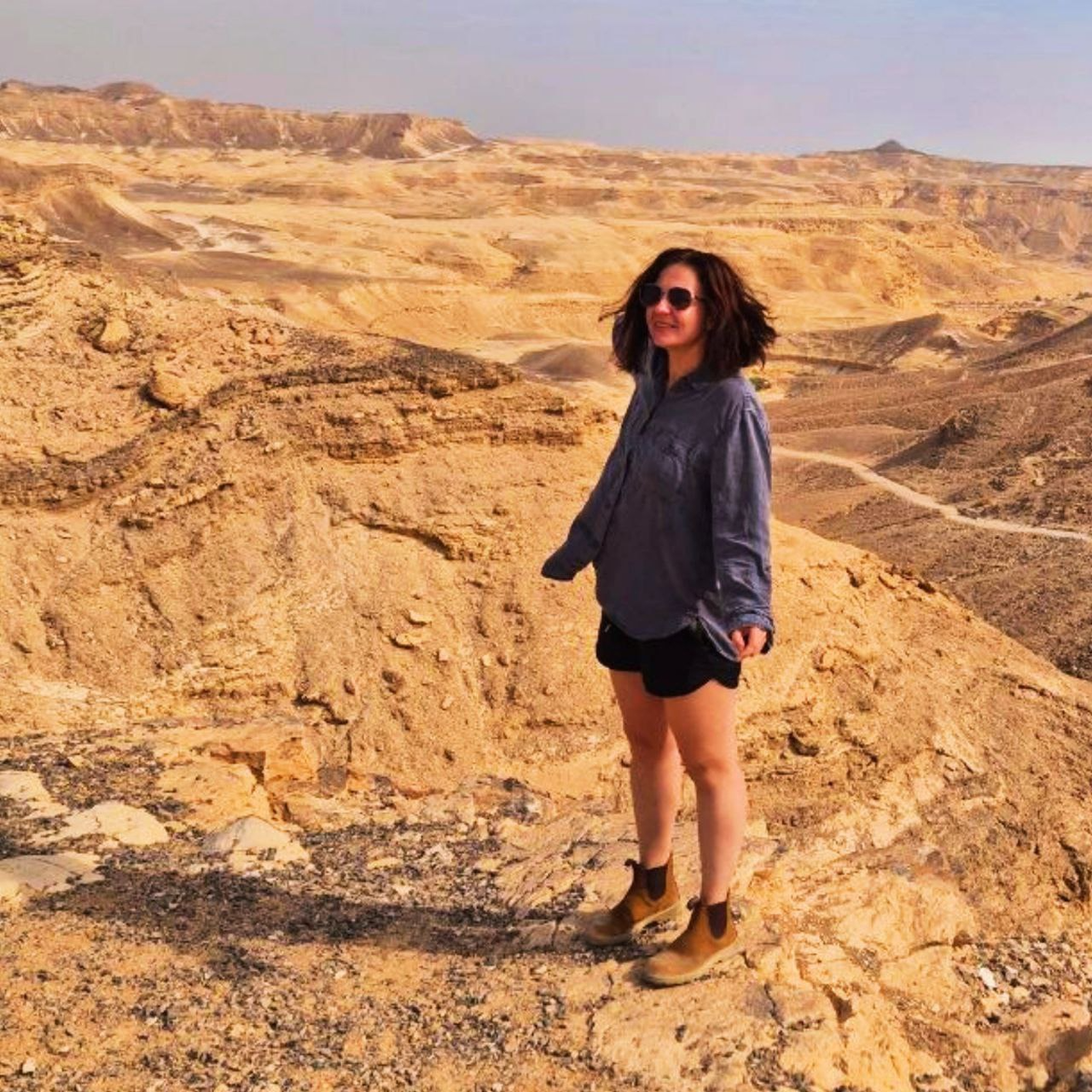 Как-будто всегда в этой пустыне была. Это Арава. Правда, мне идет этот ваш Израиль? Мы прям подходим друг другу. Вот до чего доводит "выбрать себя". 