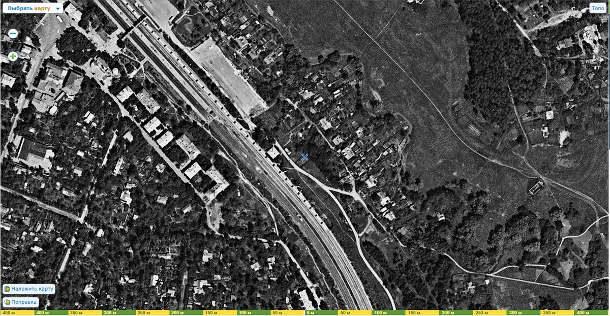 Виден грузовой поезд на Бирюлёво и оборотный зонный тупик для электричек на Москву. Да, раньше у Видного были свои электрички.