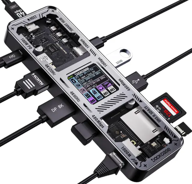 DOCKCASE Explorer Edition USB C концентратор 10 в 1 