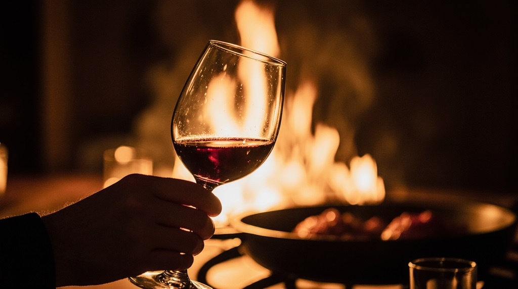 Вино и мясо