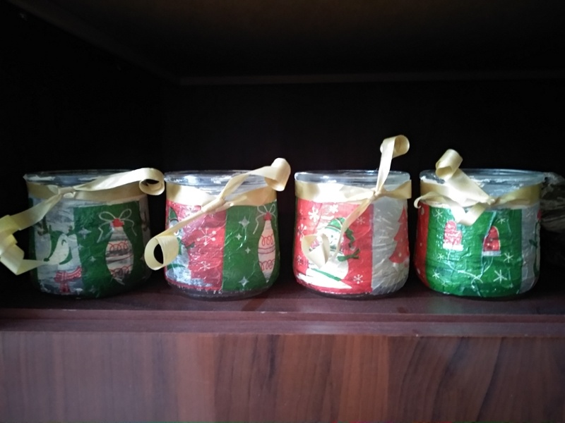 Новогодние подсвечники, изготовленные своими руками