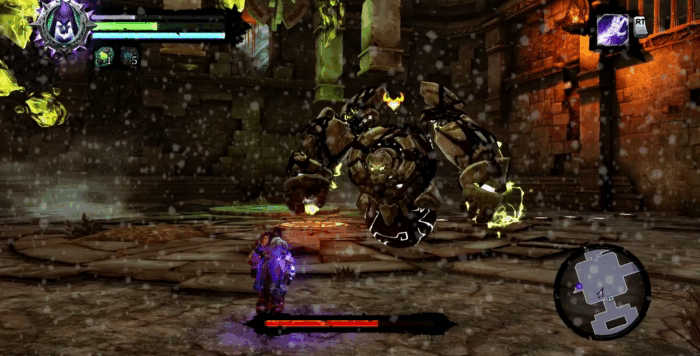 Gif картинка "Уклонение и удар молотом"