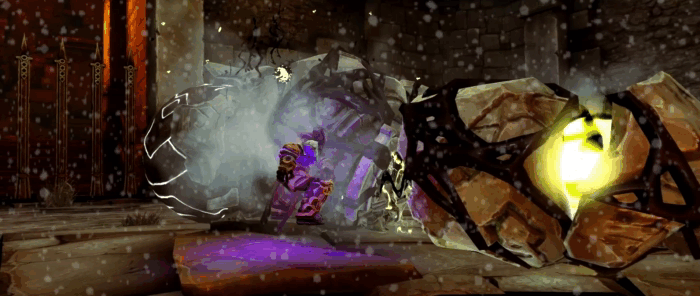 Gif картинка "Эффектное добивание босса"