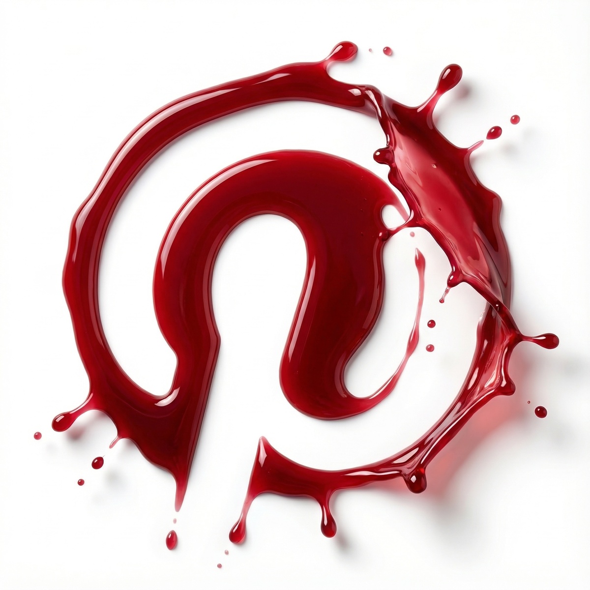 Логотип в виде разлитой жидкости