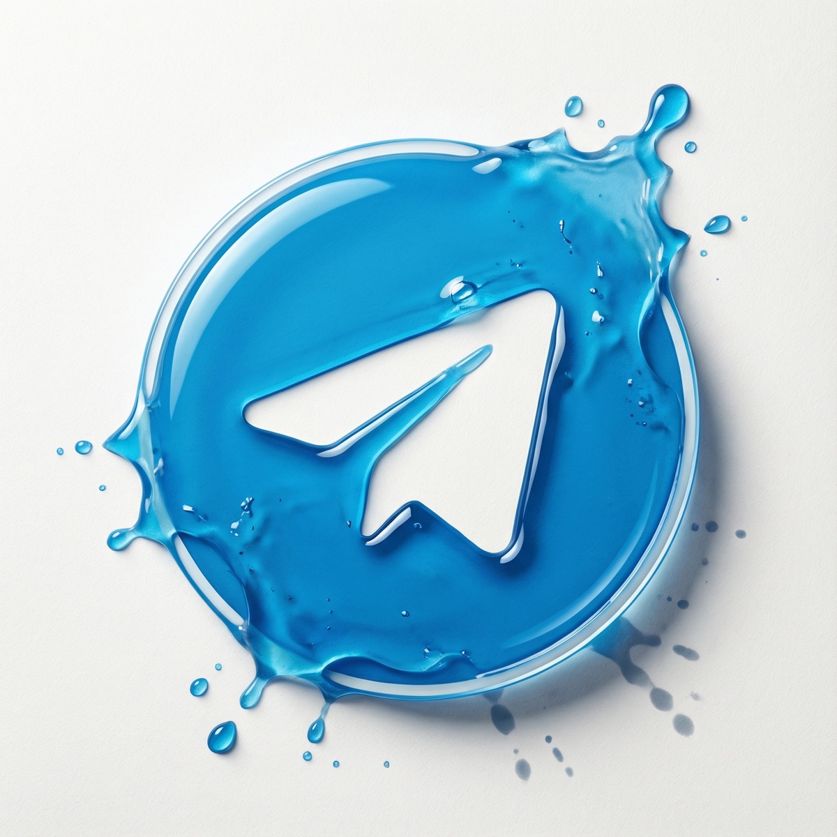 Логотип в виде разлитой жидкости