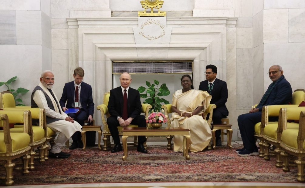    Владимир Путин в Индии. Фото с сайта Кремлин. ру