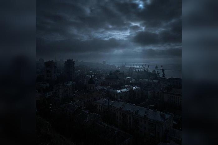 В Одессе после удара «Кинжалов» наступил блэкаут. Фото © Telegram /Политика Страны