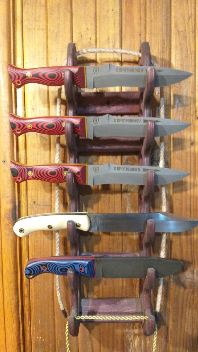 Ножи, изготовленные автором...