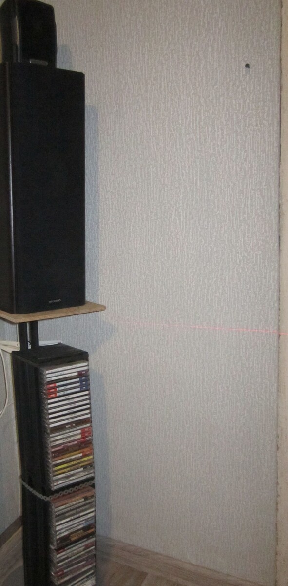 разметка для установки выключателя у дверей