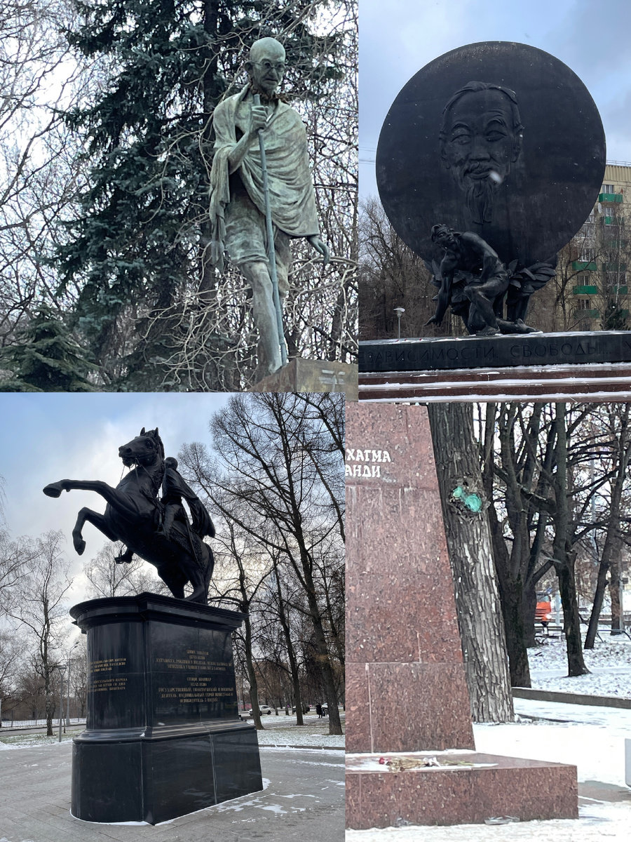 Памятники иностранцам.