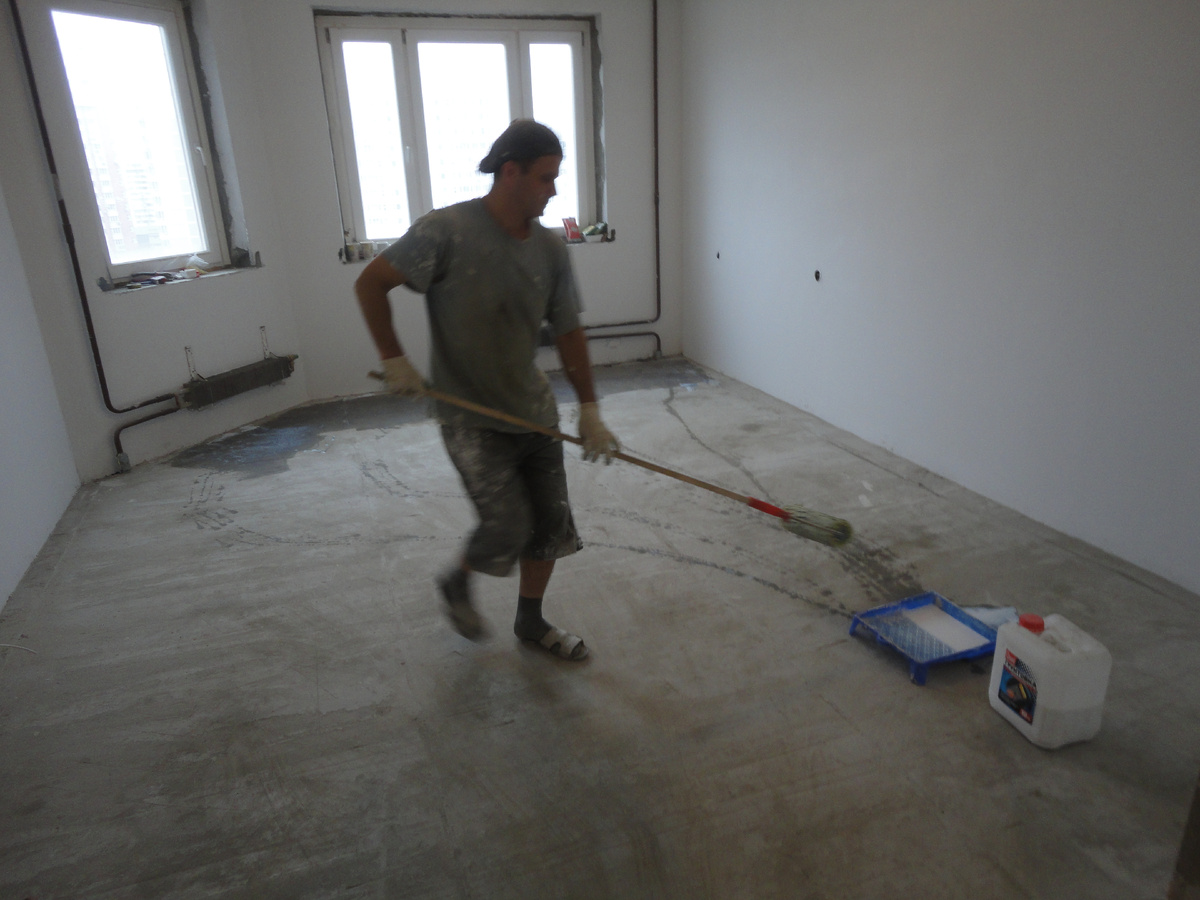 Стандартная грунтовка пола