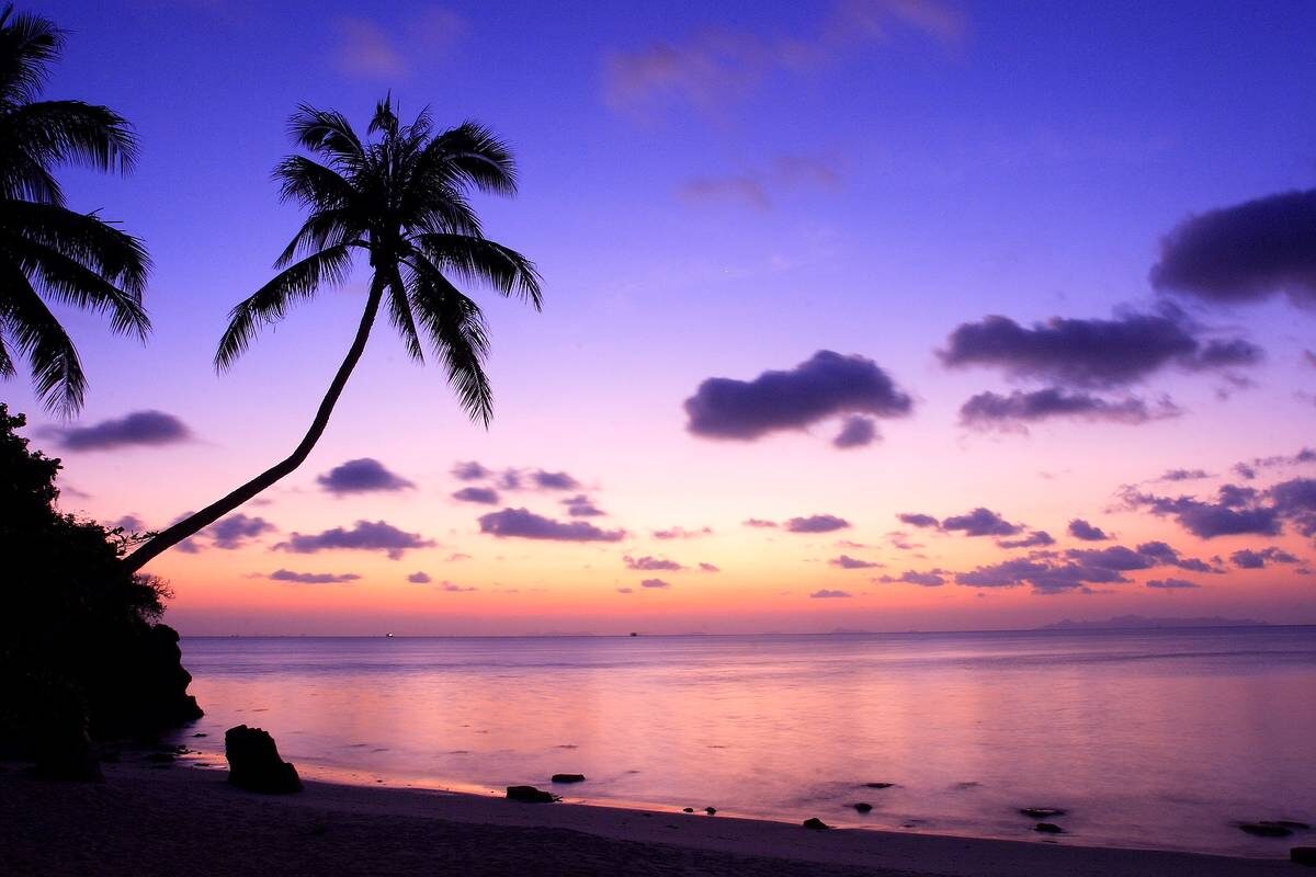 Закат на пляже Липа Ной, Самуи