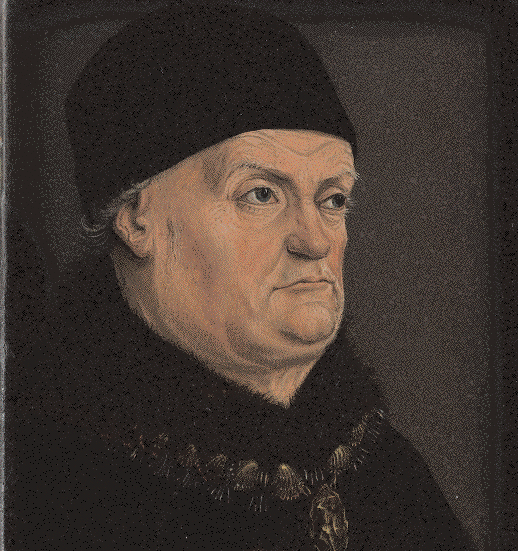 Рене д'Анжу 
Рене Анжуйский, известный как князь и поэт, а также просвещенный меценат, на протяжении своей продолжительной жизни (1409-1480) неоднократно менял цветовые решения своего ливрея. Однако неизменным оставался черный цвет, который он использовал либо самостоятельно, либо в комбинации с белым, серым, или же с обоими этими цветами.
Николя Фрумен, Diptyque des Matheron: Портрет Рене д'Анжу, ок. 1475. Париж, Музей Лувра.