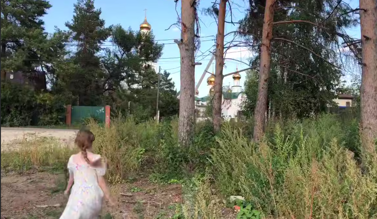 Скрин видео: Обращение жителей посёлка Верхняя Курья.