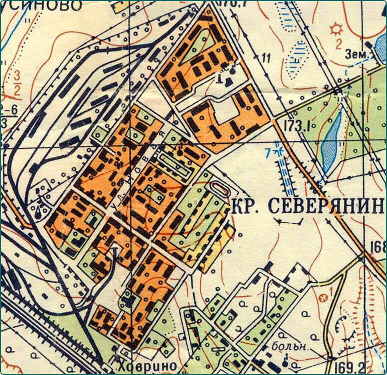 Карта 1968 года (геоподоснова 1962-1964 годов).