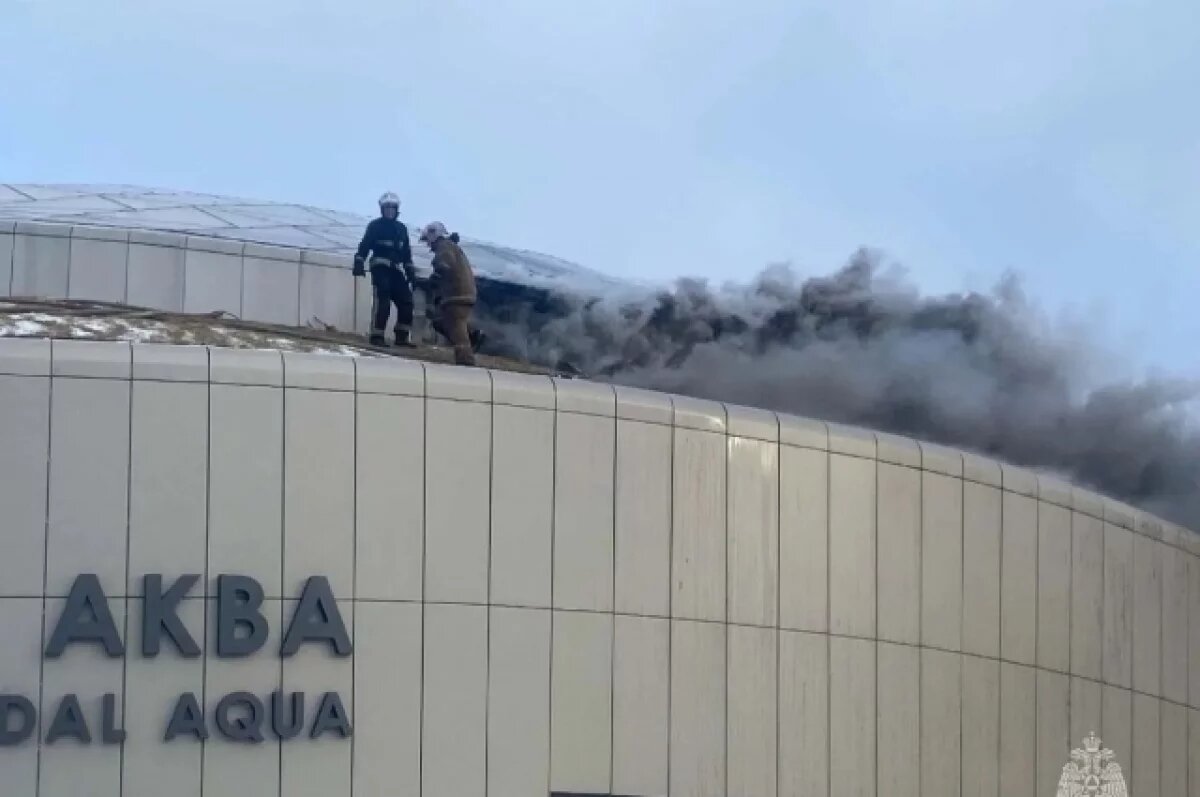    В Суздале загорелась крыша аквапарка, эвакуировано 210 человек