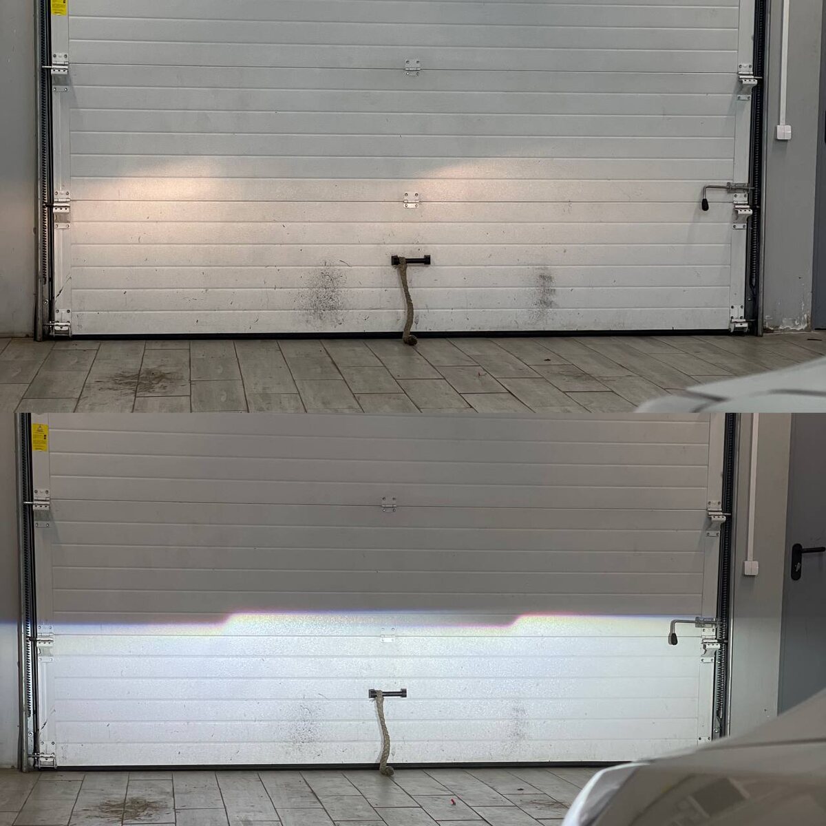 Свет ДО тусклый даже с включенным дальним, ПОСЛЕ — яркий и отрегулированный по ГОСТ