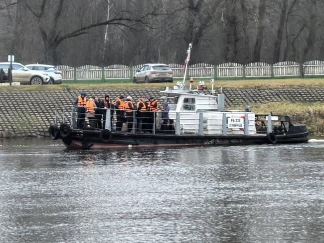 Паромная переправа между городами Столин и Лунинец