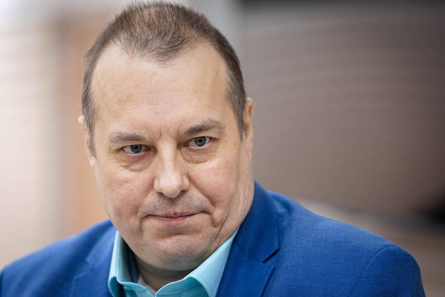    Лидер оппозиционной партии «KOOS/Вместе» Айво Петерсон / Источник: © IMAGO/Madis Veltman/ТАСС