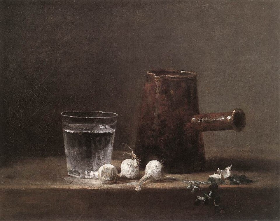 «Стакан для воды и кувшин», 1760
